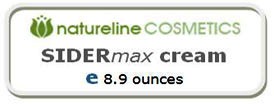 label SIDERmax cream (8.5 ounces) etikett SImx 8.9 US